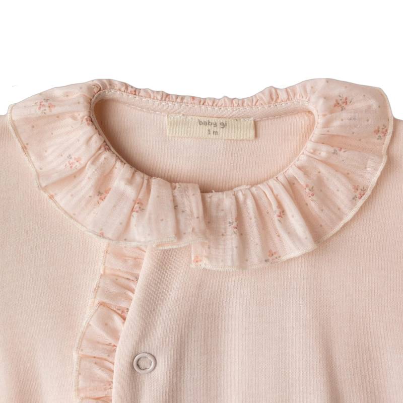 Tutina neonata rosa Babi gi in cotone 1 mese - 