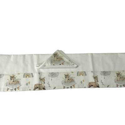 Drap blanc pour nouveau-né unisexe cerf - 