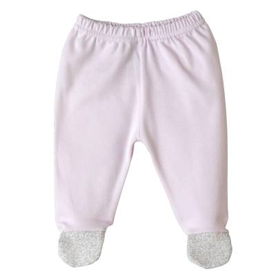 Coprifasceneonata Baby gi in jersey di cotone rosa con bavetta e quadrato - 