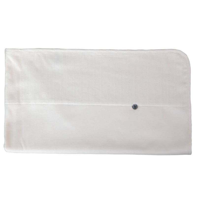 Baby blanket in cream-coloured cotton jersey - 