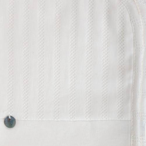 Copertina per neonato in jersey di cotone color panna -  2