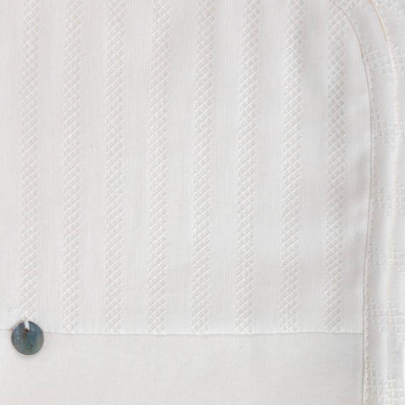 Copertina per neonato in jersey di cotone color panna - 