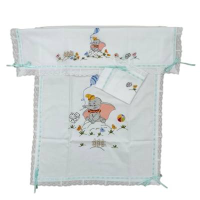 Copertina e lenzuolino con ricamo a macchina unisex - 