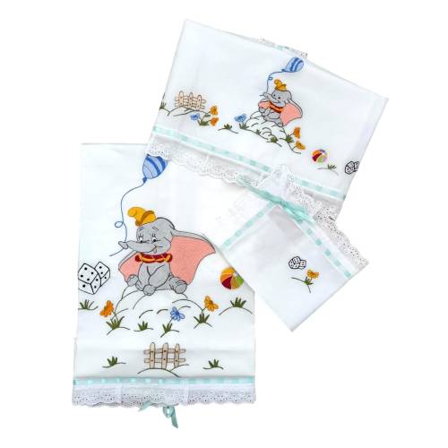 Copertina e lenzuolino con ricamo a macchina unisex - 