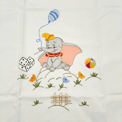 Copertina e lenzuolino con ricamo a macchina unisex - 