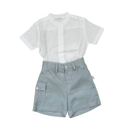 Traje de lino y algodón - 