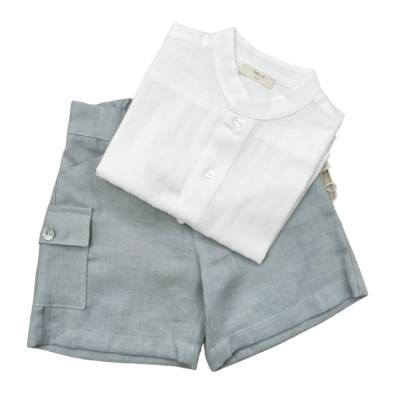 Completo in lino e cotone - 