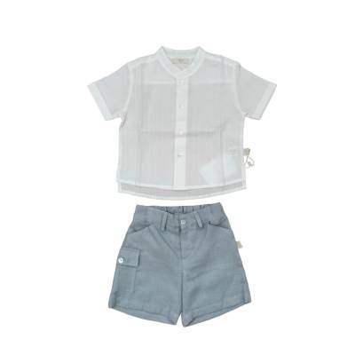 Completo in lino e cotone - 