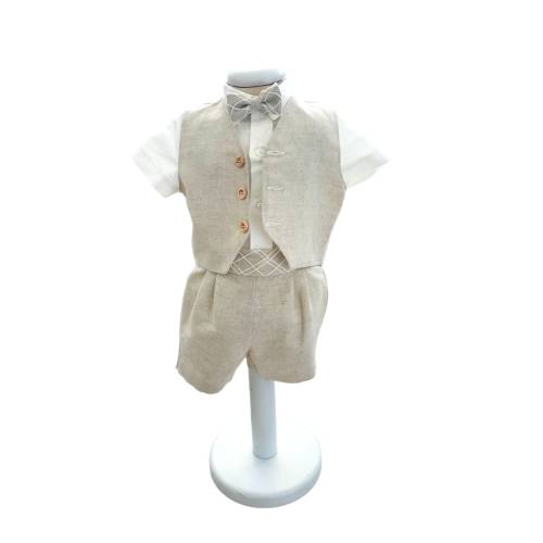 Costume élégant en lin -  2