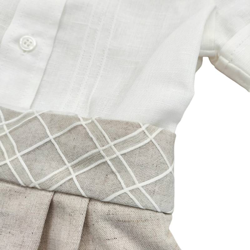 Fato de linho elegante - 