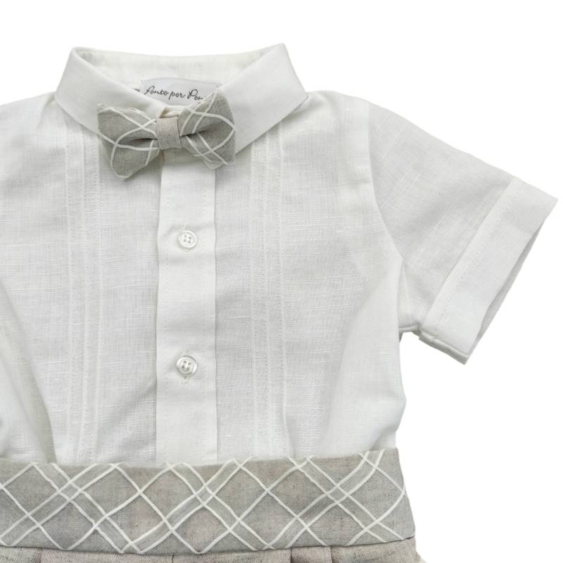 Fato de linho elegante - 