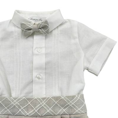 Fato de linho elegante - 