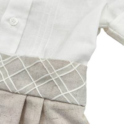 Fato de linho elegante - 