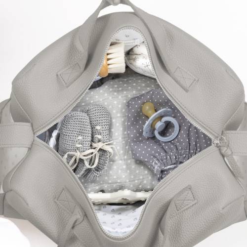 Borsa maternità Pasito a Pasito linea Icon color grigio chiaro -  2