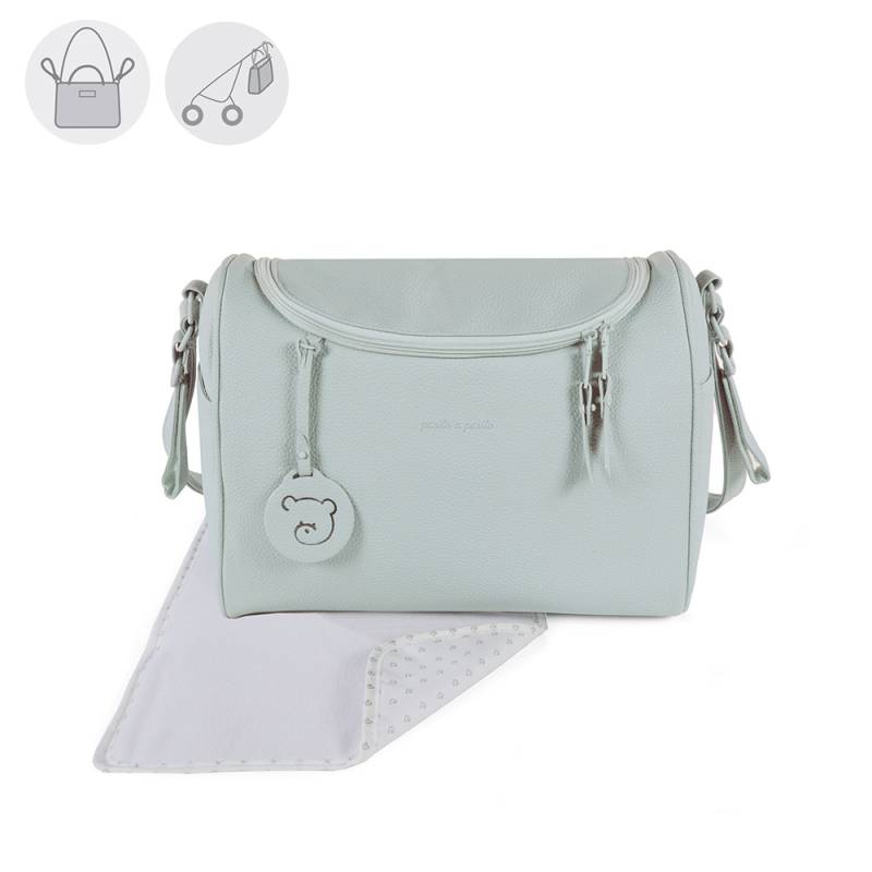 Borsa maternità linea Yummi Pasito a Pasito verde menta - 