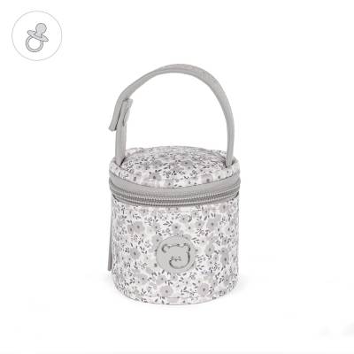 Porta ciuccio flower mellow di Pasito a Pasito grigio - 