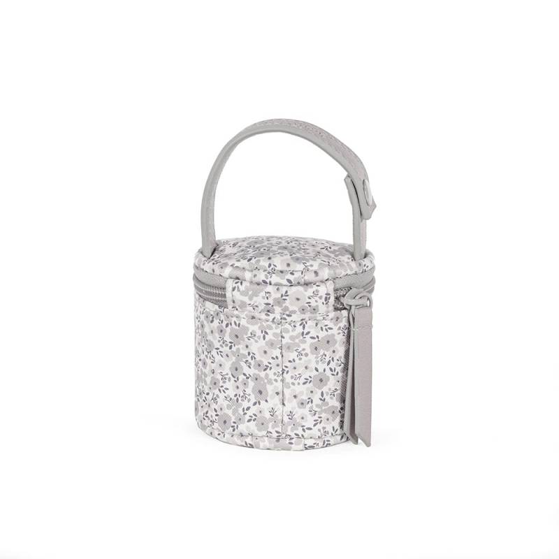 Porta ciuccio flower mellow di Pasito a Pasito grigio - 