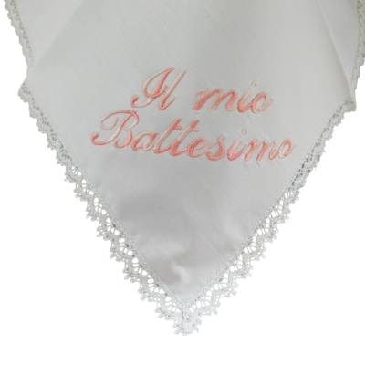 Fazzoletto per battesimo bambina - 