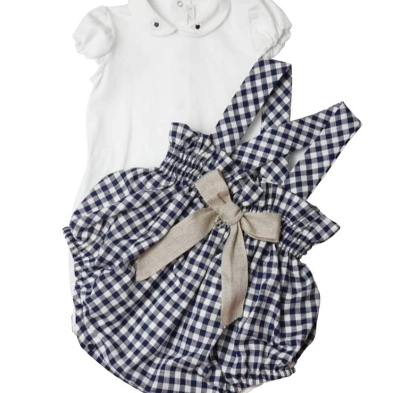 Pagliaccietto neonata in cotone 9 e 12 mesi Barcellino - 