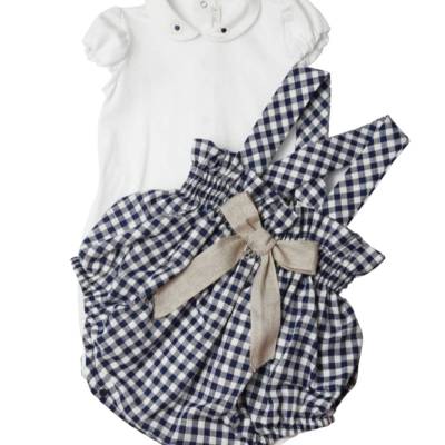 Pagliaccietto neonata in cotone 9 e 12 mesi Barcellino - 