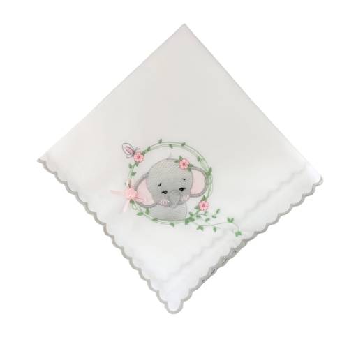 Mussolina in batista di cotone per neonata - 