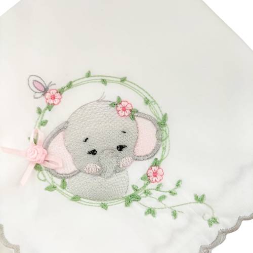 Mussolina in batista di cotone per neonata -  2