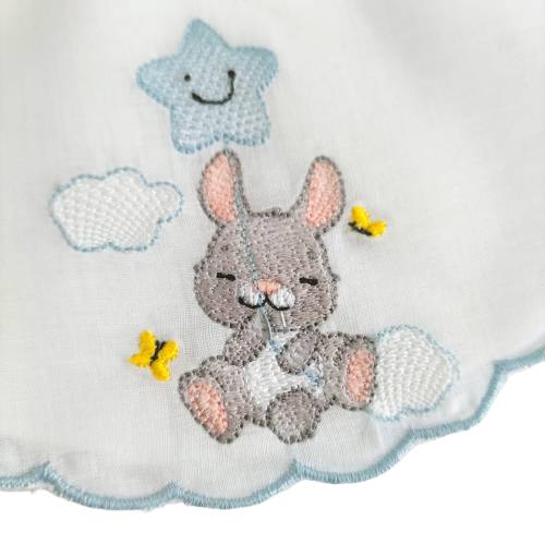 Bavetta con ricamo per neonato -  2