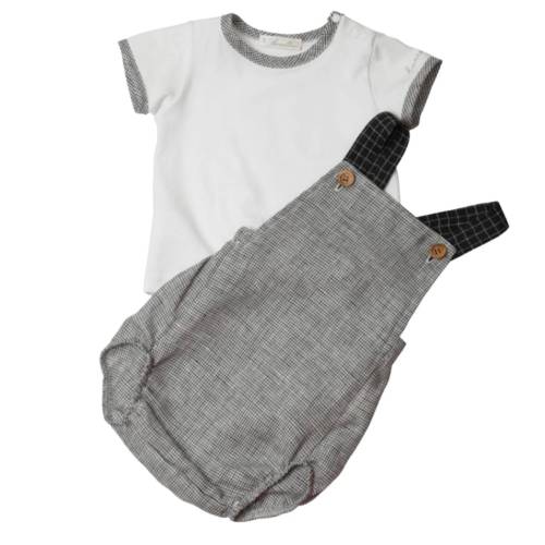 Neugeborenes Baby Clown 12 Monate Barcellino karierte Baumwolle -  2