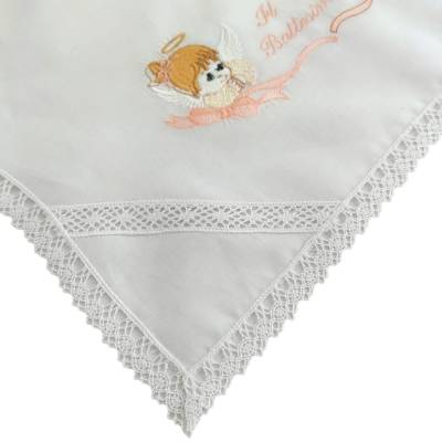 Fazzoletto per battesimo bambina - 