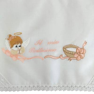 Fazzoletto per battesimo bambina - 