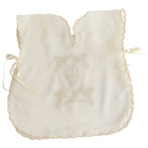 Blusa de batismo em seda com bordados tamanho 6/12 meses - 2