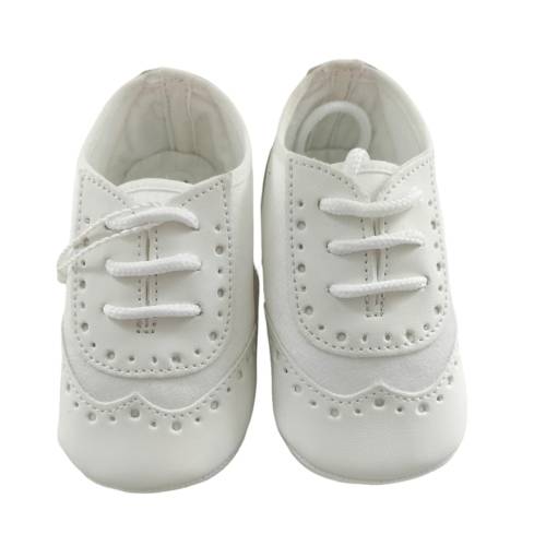 Elegant light cream-coloured baby shoes - 