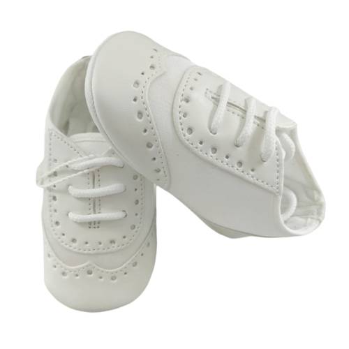 Elegante helle cremefarbene Babyschuhe -  2