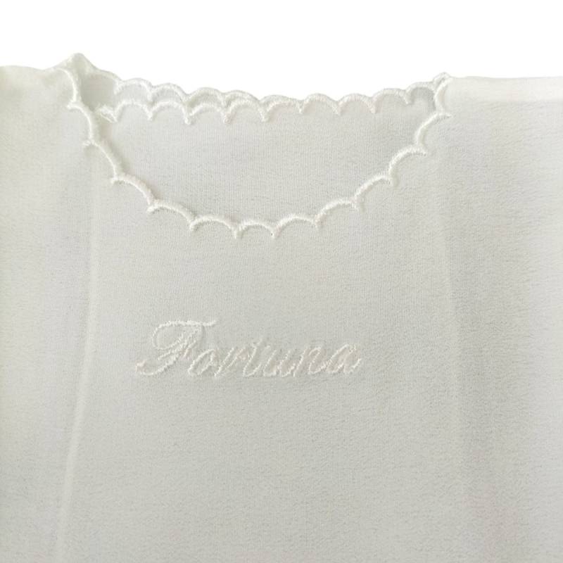 Handbestickte Glücksbluse aus Seide Minù - 