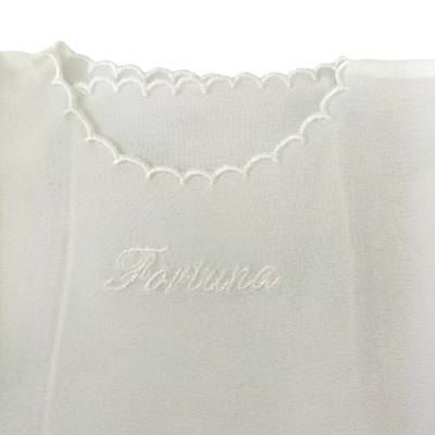 Hand-embroidered silk fortune blouse Minù - 