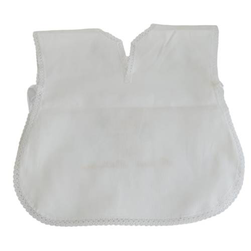 Blouse de baptême unisexe en coton blanc - 2