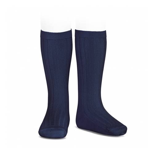 Calze lunghe condor blu a coste - 