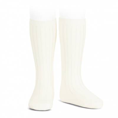 Calze lunghe basic a coste beige 20162_303 - 