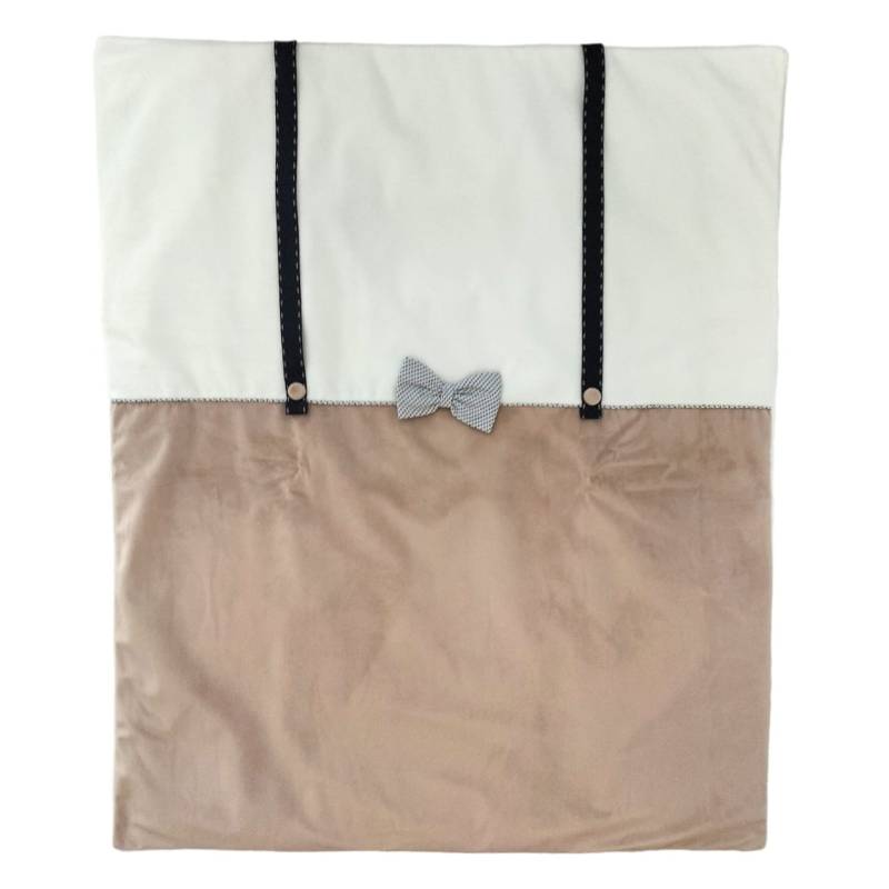 Corredino ciniglia Teto&Tatta bianco blu tortora - 