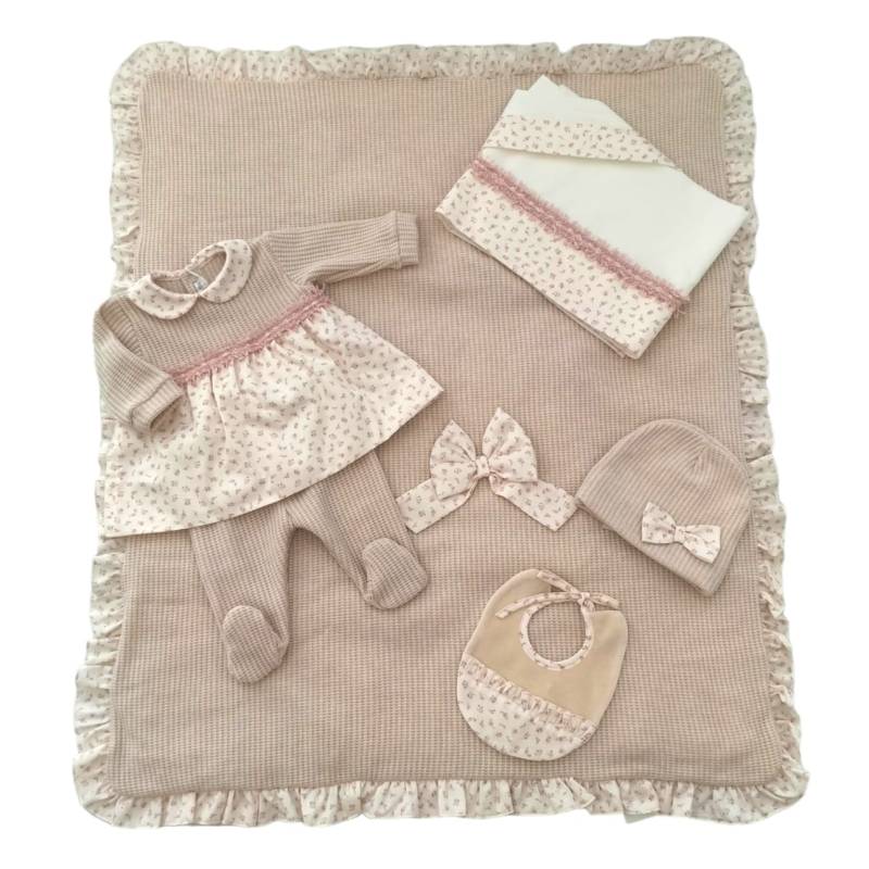 Newborn baby chenille outfit - 