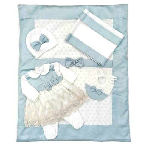Weiß und rosa Chenille neugeborenen Baby-Set Abdeckung Größe 1 Monat - 