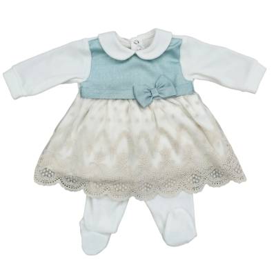 White and pink chenille newborn baby set cover size 1 month - 