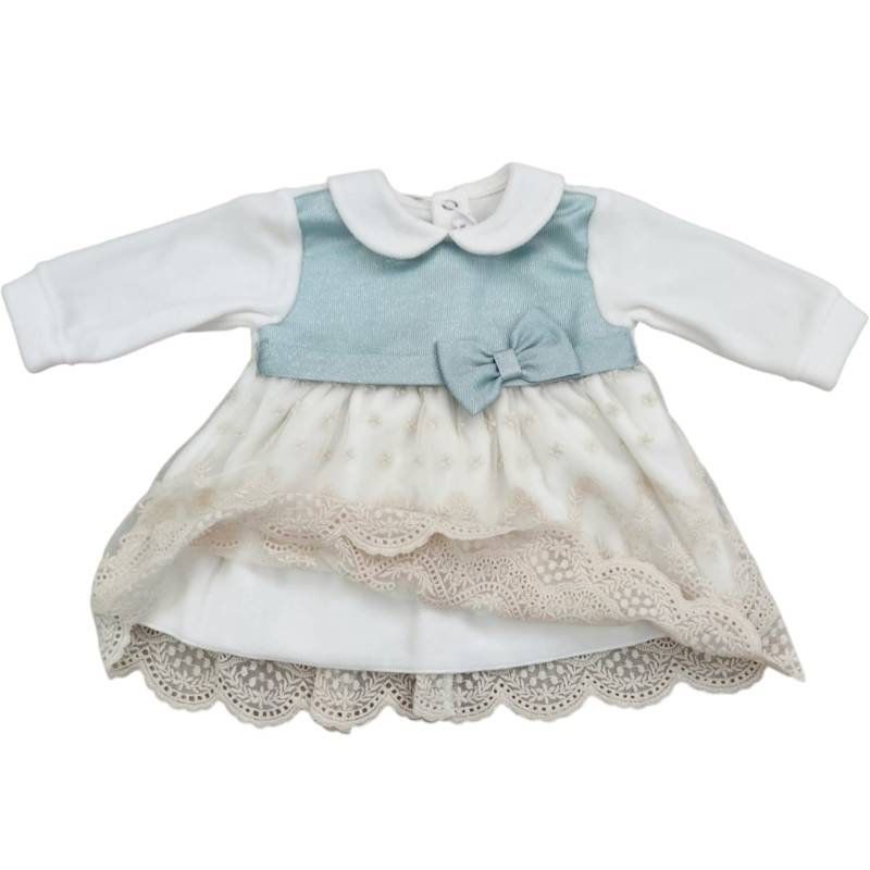 Ensemble bébé chenille blanc et rose taille 1 mois - 