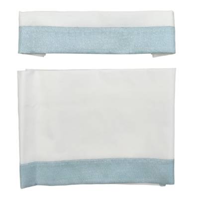 White and pink chenille newborn baby set cover size 1 month - 