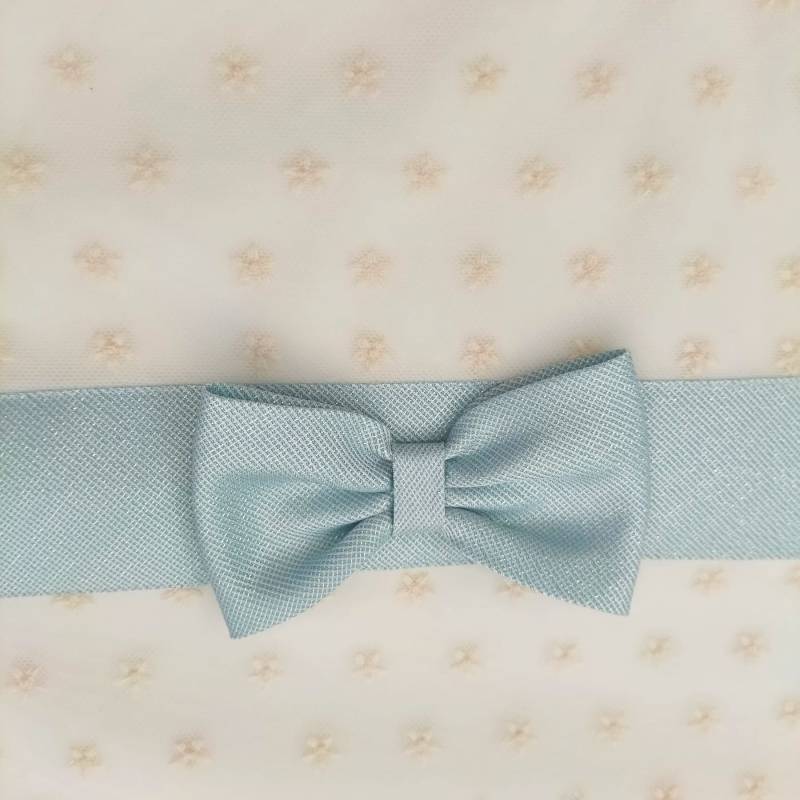 Coordinato nascita in ciniglia bianco latte verde acqua Teto&tatta - 