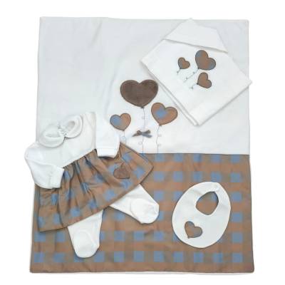 Couverture en chenille rose pour nouveau-né 1 mois Barcellino - 