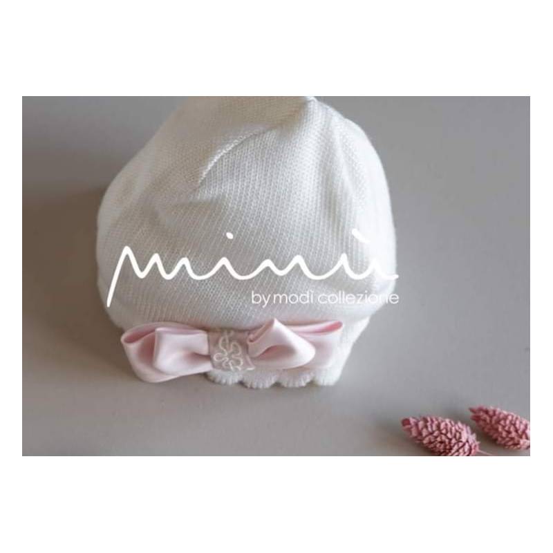 Conjunto recién nacido niña en pura lana rosa Ninnaoh talla 1 mes - 