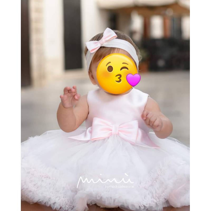 Christening dress baby girl 9 months Minù - 