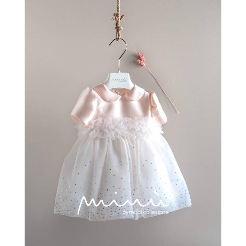 Dress Minù with glitter 9 and 12 months - 