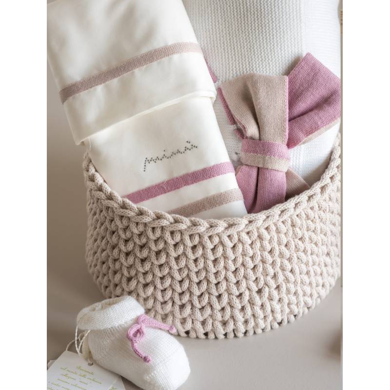 Couverture en laine mélangée ivoire 1 mois - 